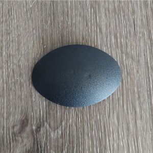 Black Oval Belt Buckle